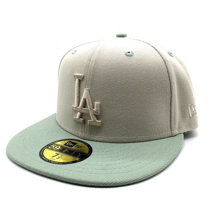 New Era ニューエラ 59FIFTY MLB ロサンゼルス・ドジャース ベースボールキャップ ストーン グリーン Size 7 1/2 (59.6cm) 福生店