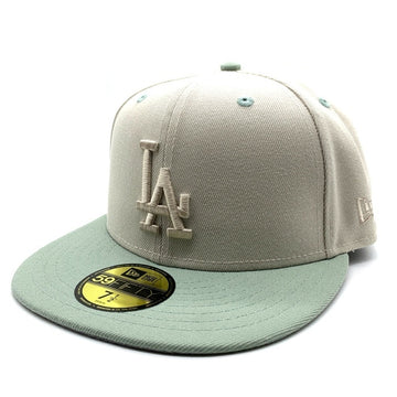 New Era ニューエラ 59FIFTY MLB ロサンゼルス・ドジャース ベースボールキャップ ストーン グリーン Size 7 1/2 (59.6cm) 福生店