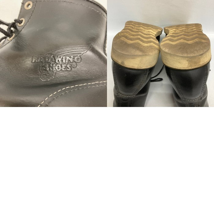 RED WING レッドウィング 8130 アイリッシュセッター ブラッククローム モックトゥ 編み上げブーツ ブラック size42 瑞穂店