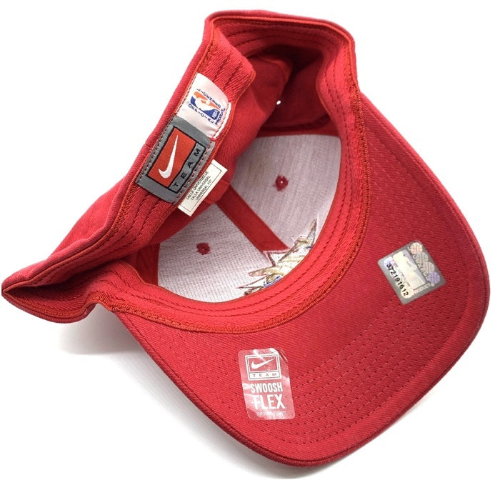 90-00's NIKE ナイキ NBA フィラデルフィア・シクサーズ 76ers ベースボールキャップ レッド 刺繡 FLEX FIT 福生店