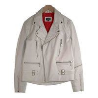 HORN WORKS ホーンワークス 牛革 レザー ダブル ライダース ジャケット ホワイト Size 3L 福生店