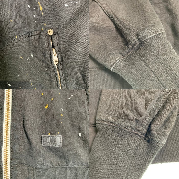 TMT ティーエムティー 19AW BLACK DENIM TRACK JACKET ブラックデニム トラックジャケット USED/ペンキ加工 TJK-F1904 Size L 福生店