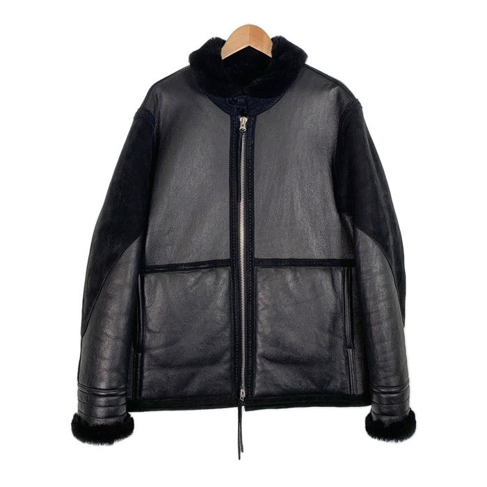 NEIGHBORHOOD ネイバーフッド 19AW B-3 M-JKT フライトジャケット リアルムートン 羊革 ブラック 192SZNH-JKM01 Size XL 福生店
