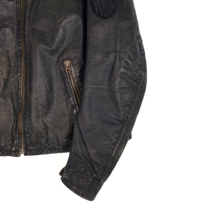 Angelo Litrico アンジェロリトリコ AIR CARGO ASSOCIATION レザージャケット ブラック Size XL 福生店