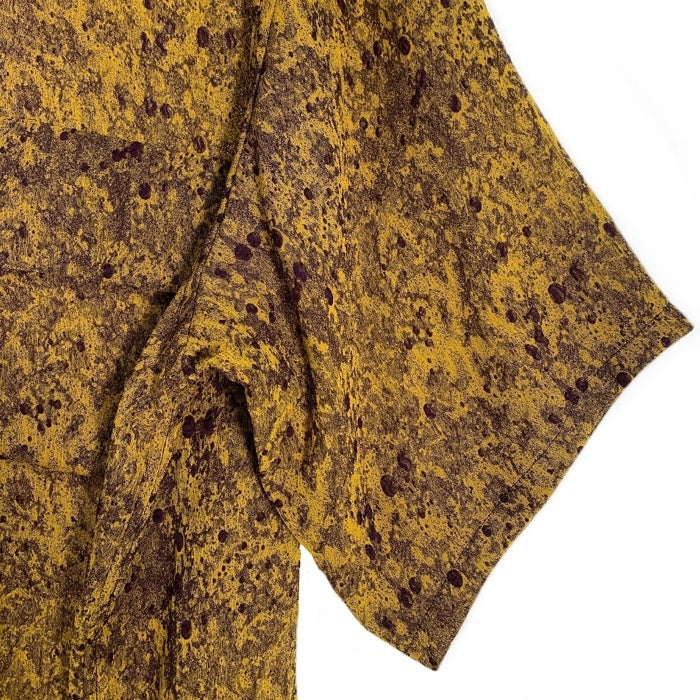Needles ニードルズ 23SS CLASSIC SHIRT ポリエステル レーヨン オープンカラーシャツ 半袖 アブストラクト イエロー MR139 Size M 福生店