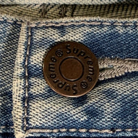 SUPREME シュプリーム 20AW Logo Stripe Jacquard Regular Jean ロゴ ストライプ ジャガード ジーンズ デニムパンツ ライトブルー Size W30 福生店
