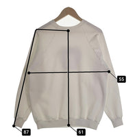 80-90's ラグランスリーブ スウェットトレーナー ホワイト エンブレムプリント USA製 Size XL 福生店