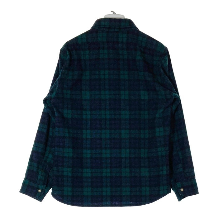 PENDLETON ペンドルトン 70's USA製 ウールシャツ 片ポケット グリーンxブラック sizeL 瑞穂店