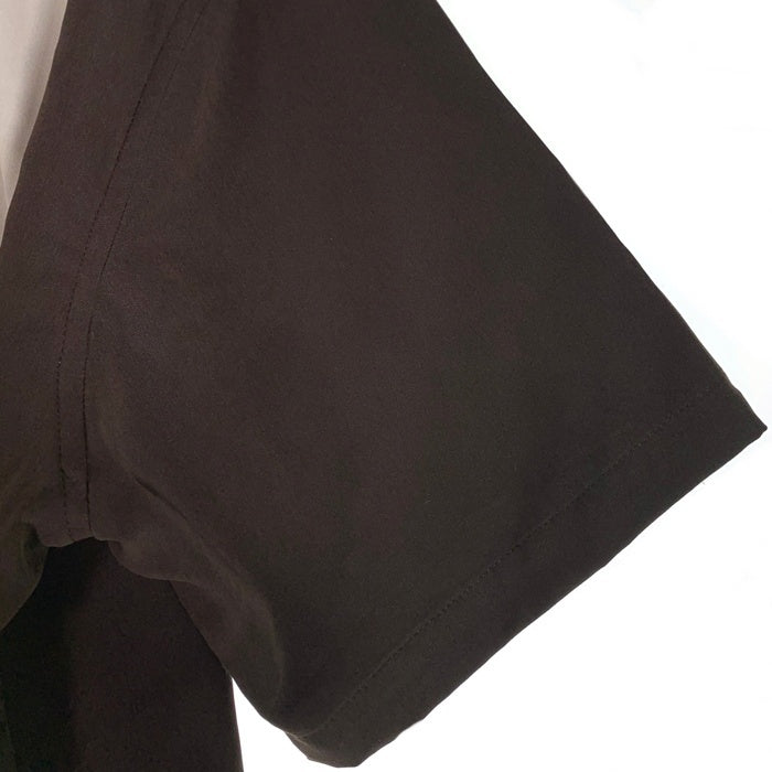 00's HUNT CLUB ハントクラブ オープンカラーストライプシャツ 半袖 ポリエステル ブラウン Size L 福生店