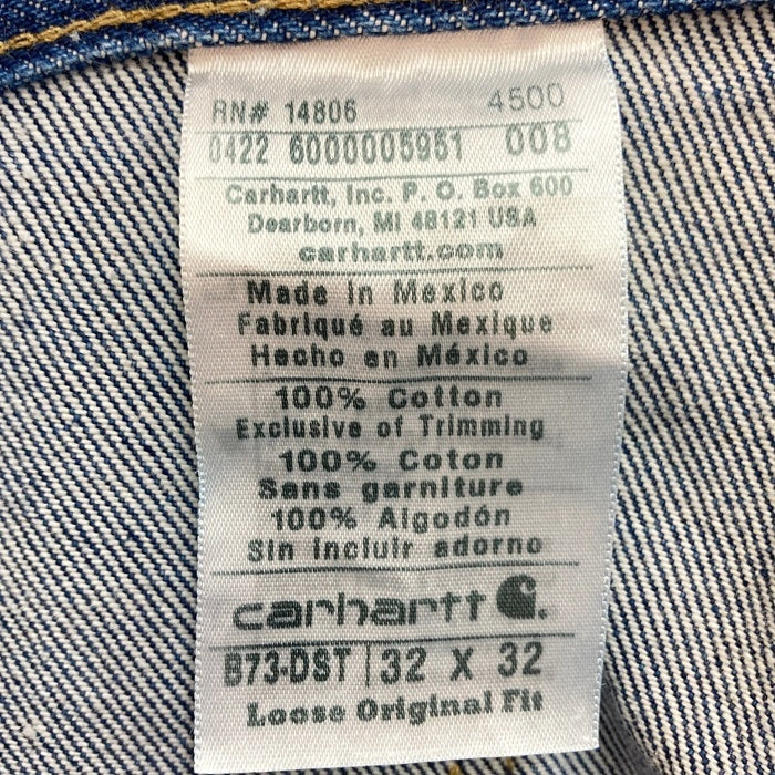 Carhartt カーハート B73 DST メキシコ製 ダブルニー デニム ペインターパンツ インディゴ size32 瑞穂店