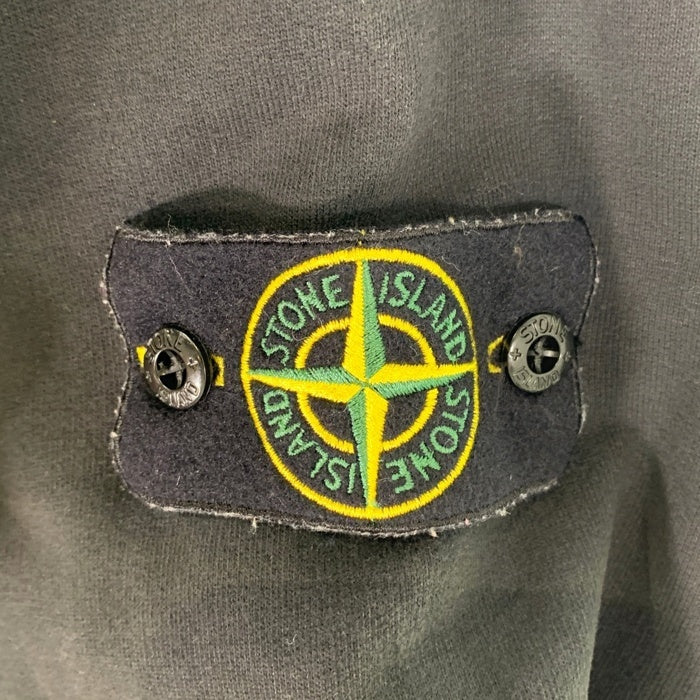 STONE ISLAND ストーンアイランド ガーメントダイ プルオーバーフーディー パーカー ブラック Size L 福生店