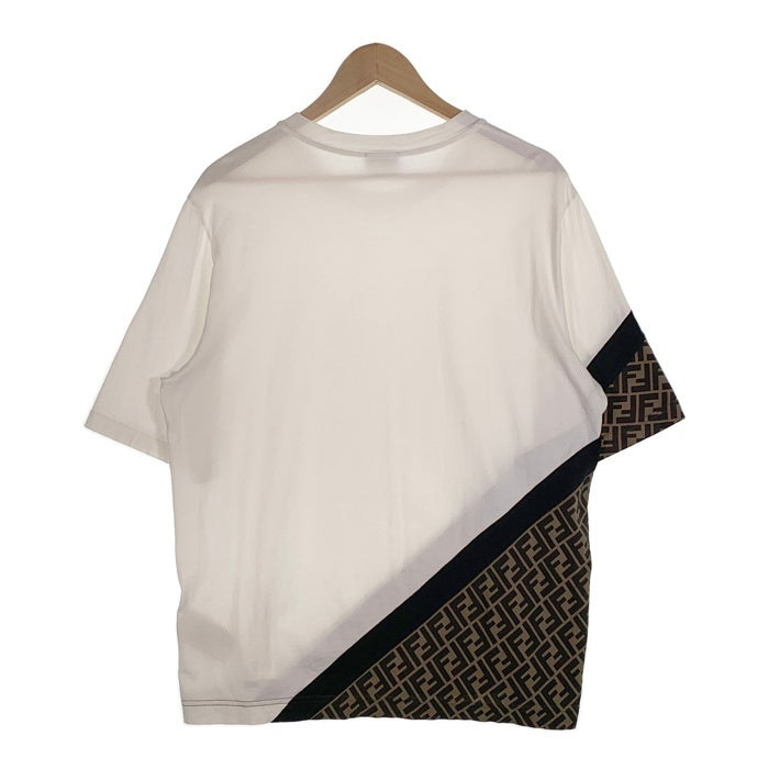 FENDI フェンディ 23SS FF ズッカ柄 オーバーサイズ 半袖 Tシャツ ホワイト FAF682AN68 Size XL 福生店