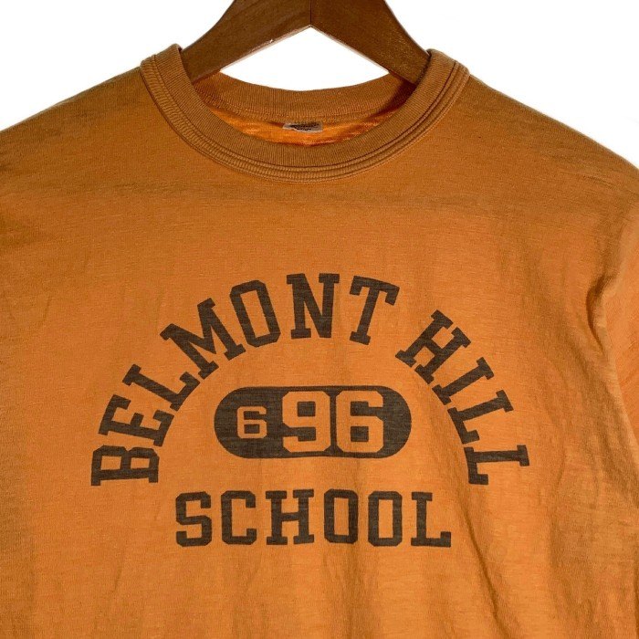 WAREHOUSE ウエアハウス BELMONT HILL SCHOOL プリントTシャツ オレンジ Size M 福生店