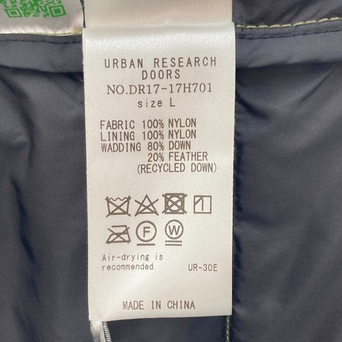 NANGA ナンガ DR17-17H701 URBAN RESEARCH DOORS 別注 ダウンジャケット グリーン sizeL 瑞穂店