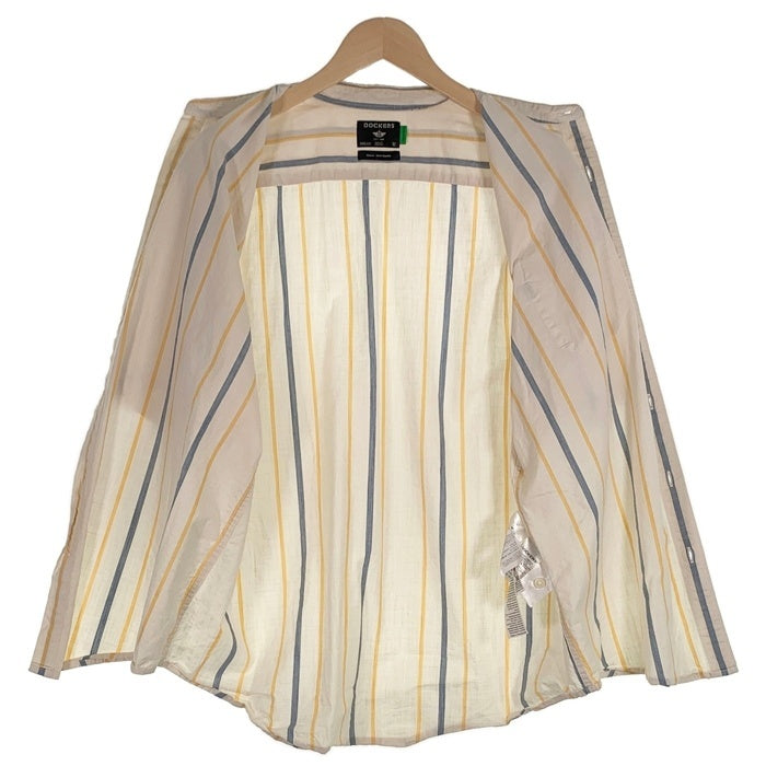 DOCKERS ドッカーズ Mens Regular Fit Short Sleeve Ultimate Shirt レギュラーフィット 半袖 シャツ ストライプ 55769-0226 Size L 福生店