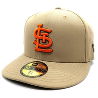 New Era ニューエラ ST LOUIS CARDINALS セントルイスカーディナルス 59FIFTY ベースボールキャップ THE CAP サイドパッチ ベージュ Size 7 1/4 (57.7cm) 福生店