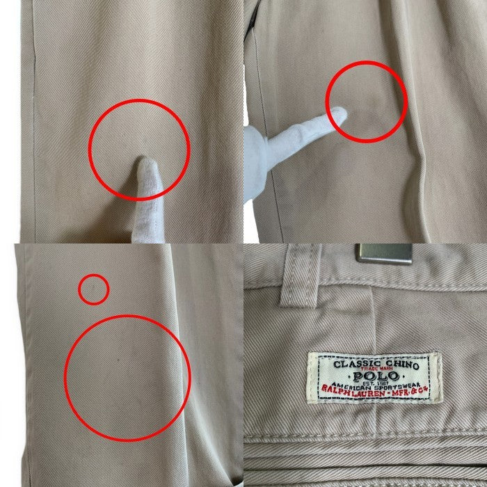 Polo by Ralph Lauren ポロラルフローレン ANDREW PANT アンドリューパンツ 2タック ベージュ Size 36×30 福生店