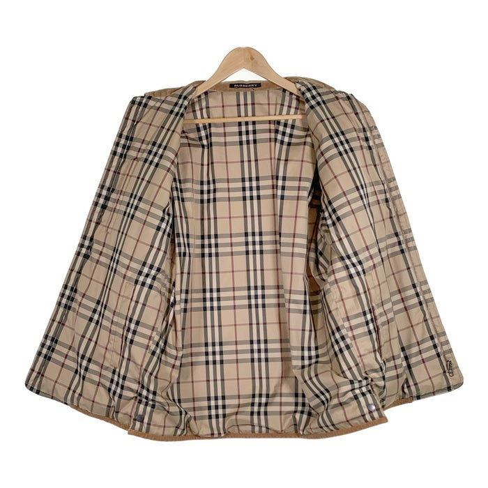 BURBERRY バーバリー リバーシブルジャケット キルティング 中綿 ベージュ ノバチェック BBP16-300-50 Size L 福生店