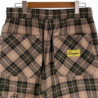 EXAMPLE エグザンプル EX CHECK SAROUEL SHORTS チェック サルエルショーツ ベージュ Size XL 福生店