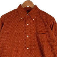 SUGAR CANE Light シュガーケーンライト ドット柄 フランネルボタンダウンシャツ 長袖 エンジ Size M 福生店
