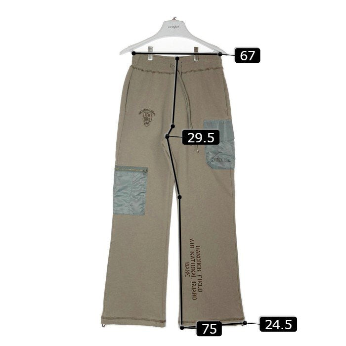 AVIREX アヴィレックス 783-3210605 L-NYLON COMBI PANTS ナイロンコンビパンツ ベージュ sizeS 瑞穂店