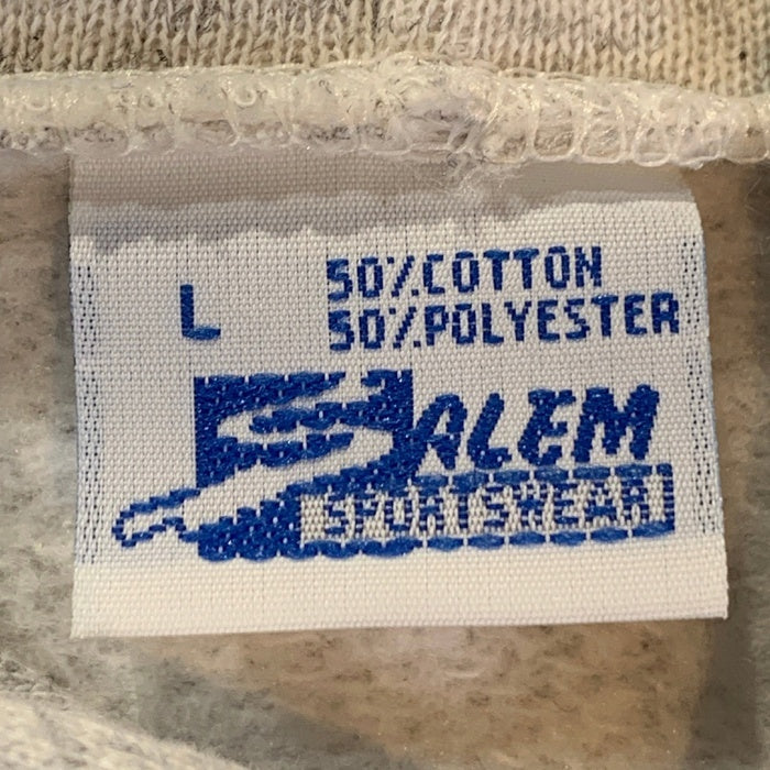 90's NBA ロサンゼルス・レイカーズ マジックジョンソン イラストプリント プルオーバースウェットパーカー オートミール SALEM Size L 福生店