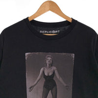 HOLLYWOOD RANCH MARKET ハリウッドランチマーケット REPLICⓐRT レプリカート Marilyn 聖林公司 MHG-MNO-BS-269 USED加工 マリリンモンロー ショートスリーブ 半袖 Tシャツ ブラック Size M 福生店