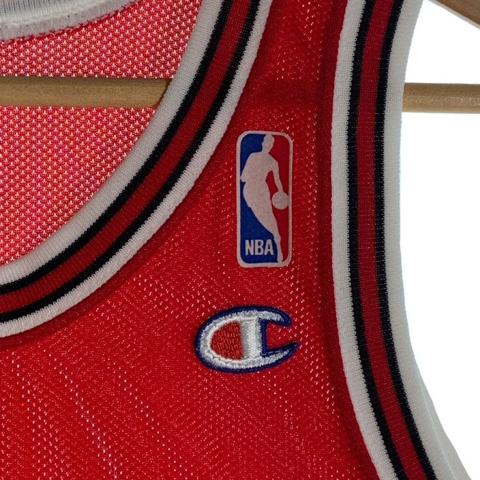 Champion チャンピオン MICHAEL JORDAN マイケルジョーダン 45 シカゴブルズ ゲームシャツ ユニフォーム レッド USA製 Size 36 (S相当) 福生店