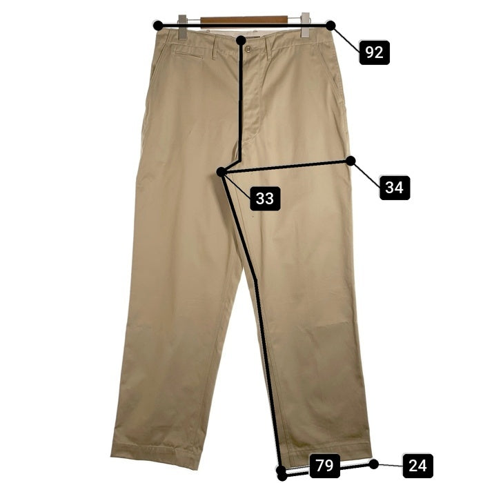 Workers ワーカーズ オフィサートラウザー チノパンツ ベージュ Size 36 福生店