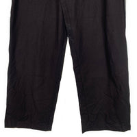 80-90's STUSSY ステューシー リネン コットン テーパードスラックス パンツ ブラック USA製 黒タグ Size 28 福生店