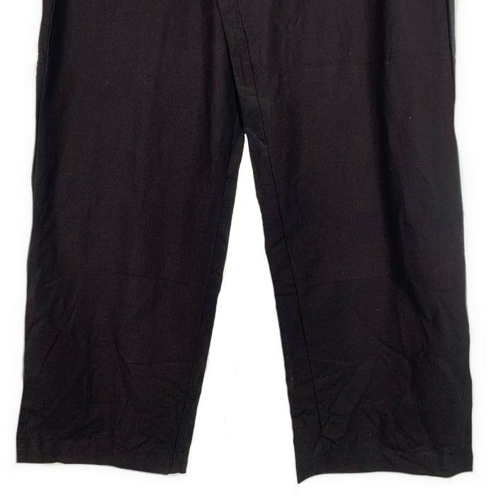 80-90's STUSSY ステューシー リネン コットン テーパードスラックス パンツ ブラック USA製 黒タグ Size 28 福生店