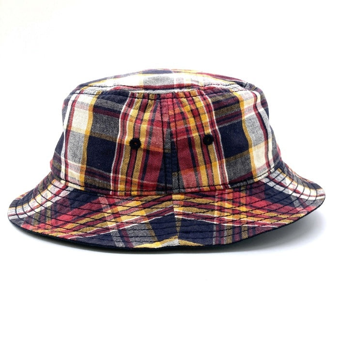 Stussy ステューシー マドラスチェック バケットハット ネイビー sizeL-XL 瑞穂店