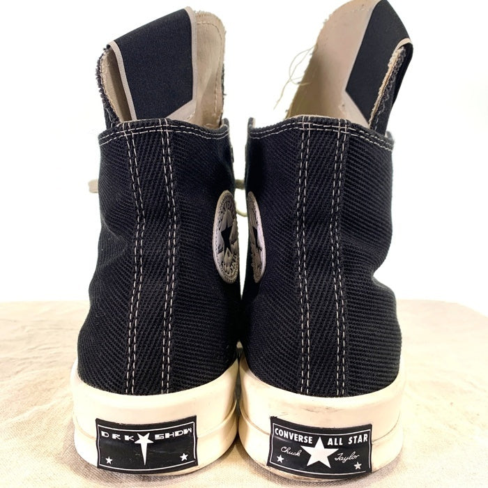 CONVERSE コンバース RICK OWENS DRKSHDW リックオウエンス ダークシャドウ TURBODRK CHUCK 70 HI ターボダーク チャックテイラー ハイ ブラック 172344C Size US10 (28.5cm) 福生店