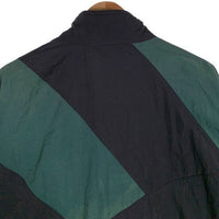 80-90’s adidas アディダス ナイロン トラックジャケット ブラック グリーン Size L 福生店