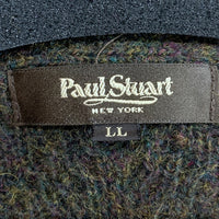 Paul Stuart ポールスチュアート ウール ショールカラー ケーブルニットカーディガン ブラウン J1N65-450-78 Size LL 福生店