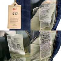LEVIS VINTAGE CLOTHING リーバイスヴィンテージクロージング LVC 1947復刻 501XX テーパードデニムパンツ ジーンズ インディゴ USED加工 47501-0176 Size 32×32 福生店