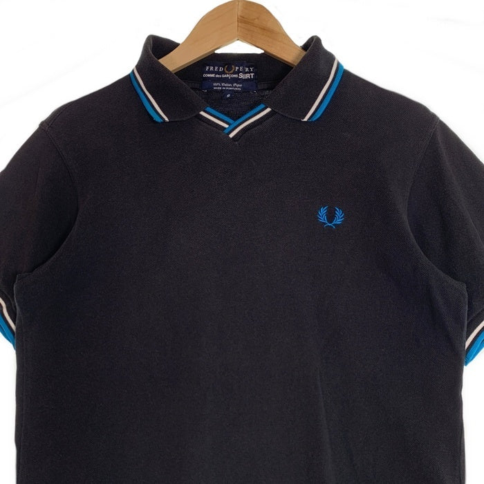 FRED PERRY フレッドペリー COMME de GARCONS コムデギャルソン 半袖 ポロシャツ ブラック Size S 福生店