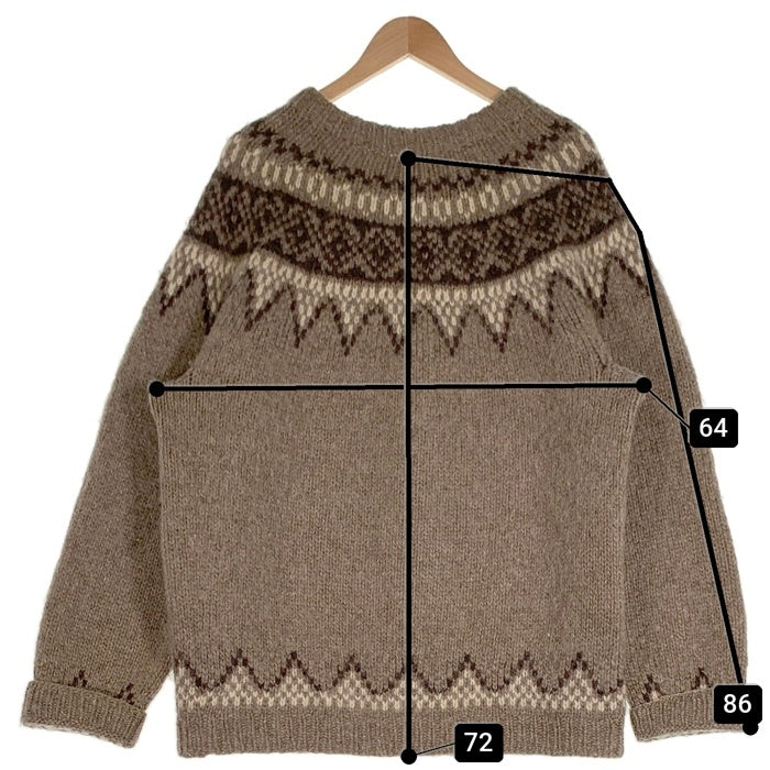 70's Made Especially ノルディック セーター グレー Size L XL相当 福生店
