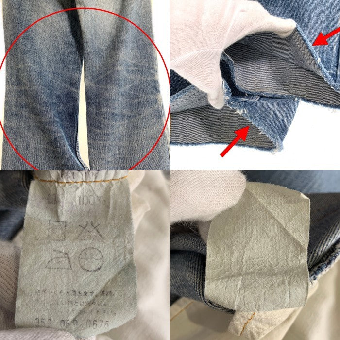 70's Levis リーバイス 517 ボタン裏359 42TALON 不均等V 極東 オレンジカンヌキ デニムパンツ ライトブルー 359-069-0676 フィリピン製 Size ウエスト約76cm 福生店