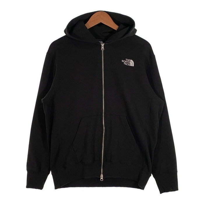 THE NORTH FACE ノースフェイス Square Logo Zip Hoodie スクエアロゴ ジップアップスウェットパーカー ブラック NT12335 Size L 福生店