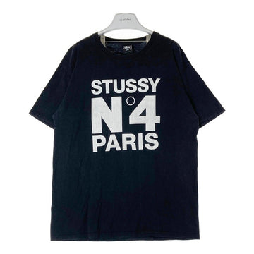 STUSSY ステューシー N４ メキシコ製 プリントTシャツ ブラック sizeL 瑞穂店