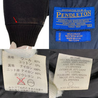 PENDLETON ペンドルトン ウール ジップアップ リブジャケット ブラック USA製 Size XL 福生店