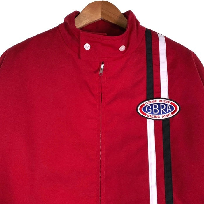 GOOSE BUZZY グースバジー STAND COLLAR RACING JACKET スタンドカラーレーシングジャケット 中綿 レッド GB-BL01 Size L 福生店