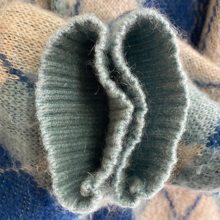 Needles ニードルズ LQ271 Mohair Cadigan Argyle モヘア
