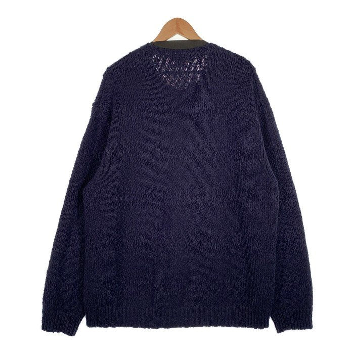 SUPREME シュプリーム 24SS Boucle Small Box Sweater ブークレスモールボックスセーター ネイビー コットン Size XL 福生店