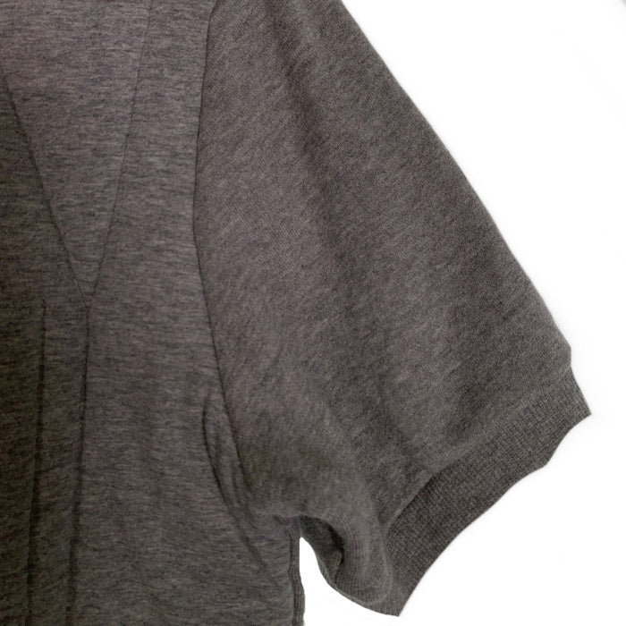 DISCOVERED ディスカバード キルティング 半袖スウェットトレーナー グレー DC-AW13-CU-04 Size 2 福生店