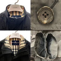 BURBERRY バーバリー LONDON 中綿ライナー付き ジップアップ コート グレー sizeM※ライナー襟元汚れあり 瑞穂店