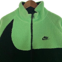 NIKE ナイキ VM SWOOSH FULL ZIP JACKET リバーシブル ボアフリースジャケット ナイロン ネオングリーン ブラック BQ6546-350 Size XL 福生店