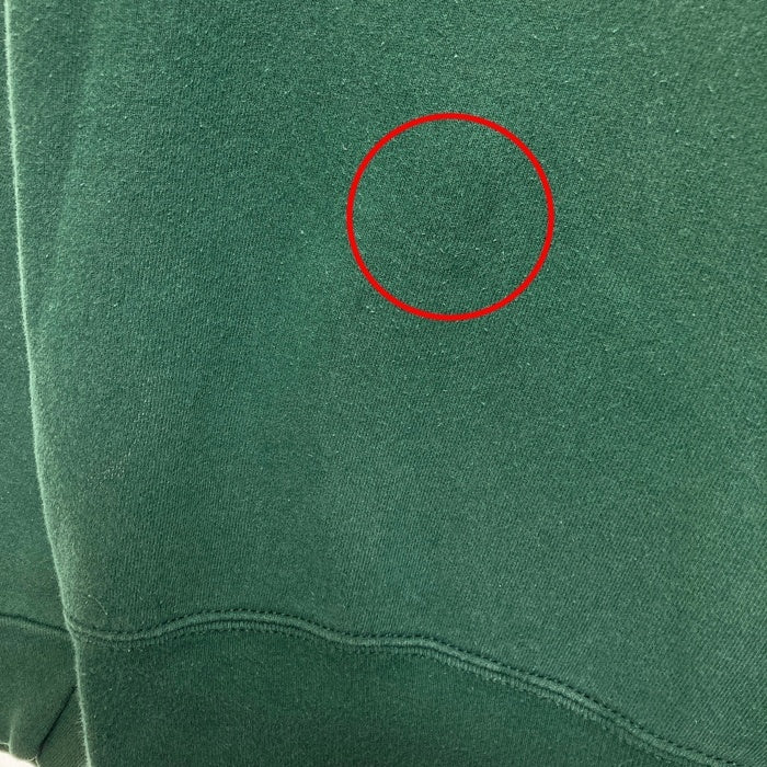 FRUIT OF THE LOOM フルーツオブザルーム USA製 正面ワッペン スウェットトレーナー グリーン sizeL 瑞穂店