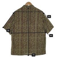 Supreme シュプリーム 24SS Snake S/S Shirts スネーク ショートスリーブシャツ レーヨン グリーン Size L 福生店